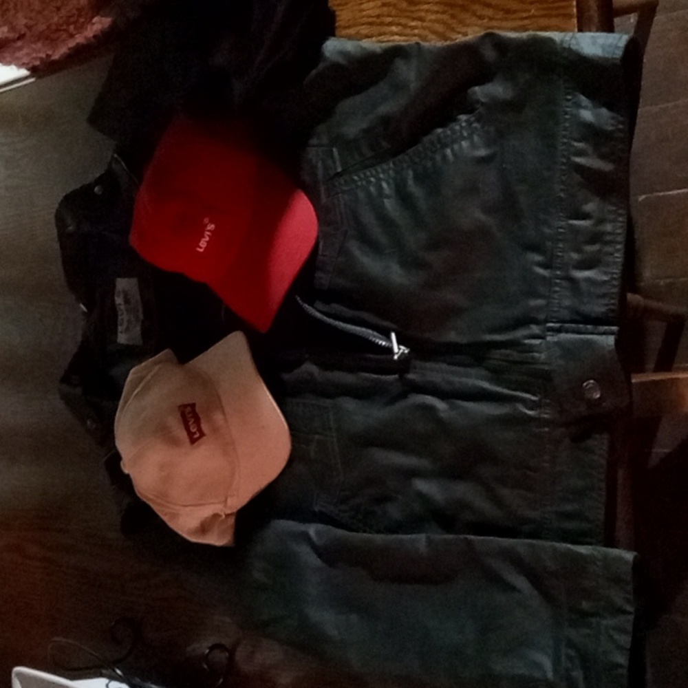 Levi's Jacket and hats